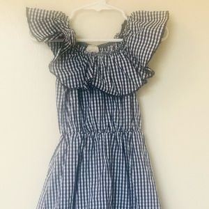 Heart And Arrow Off Shoulder Plaid Dress Size 5
